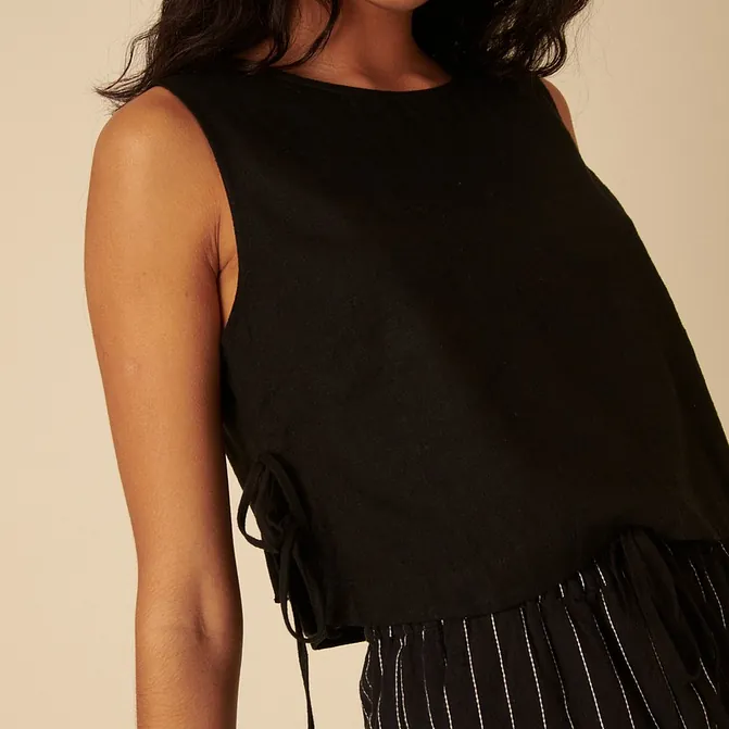 Black Cotton Tank. £42