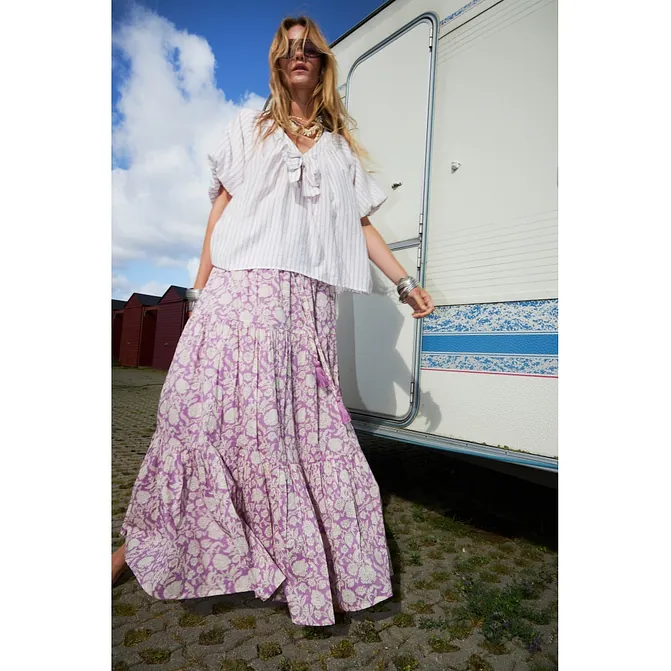 Pink Floral Skirt. £110