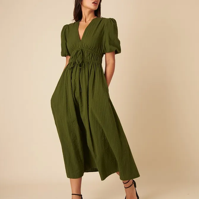 dark green dress £85