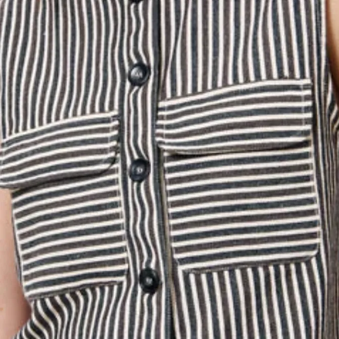 Stripped Chocolate Waistcoat £79