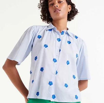 Blue Cotton Shirt £45