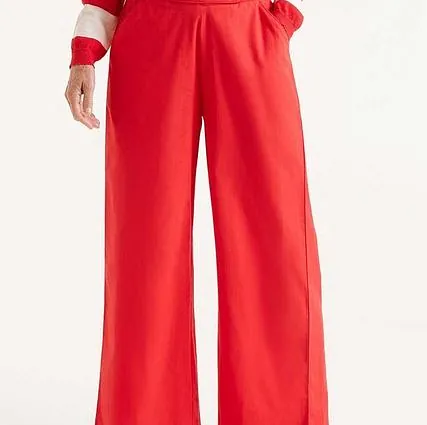 Red Cotton Trousers £49