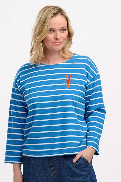 Blue Stripped Top with Lobster £35